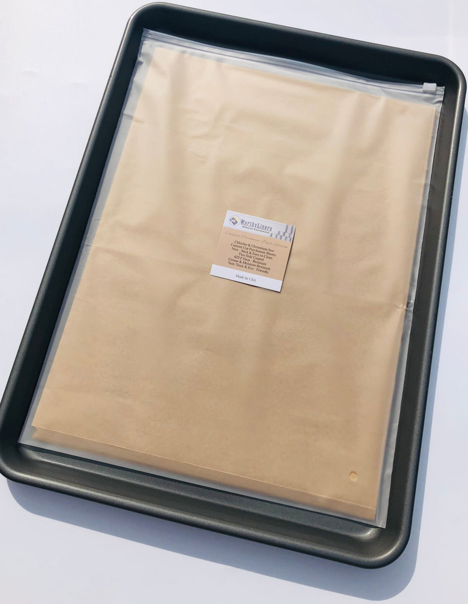Kitchenatics Non-Stick Brown Parchment Paper Pre Cut Sheets