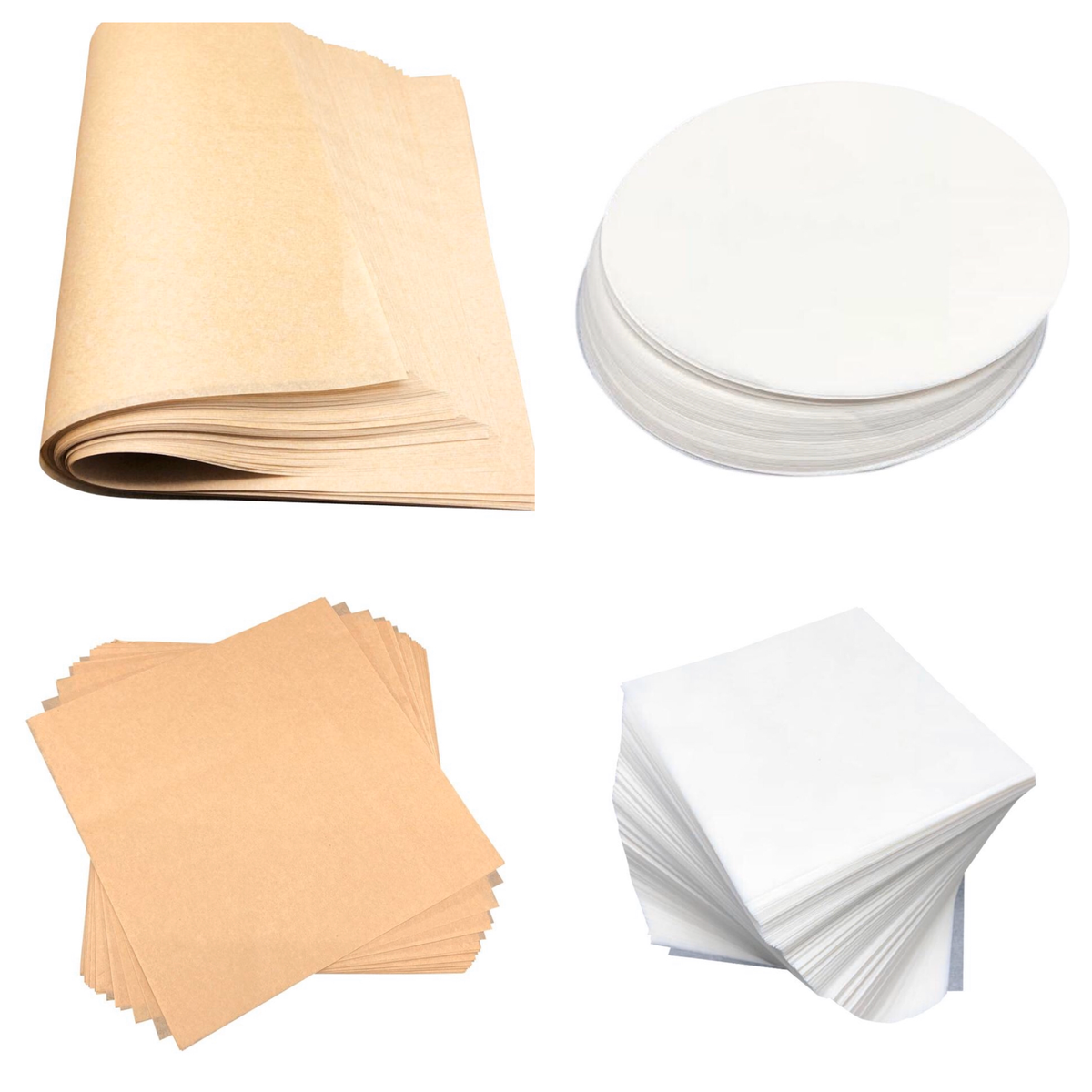 Eco Friendly Natural Baking Parchment Paper Sheets (Various Sizes)