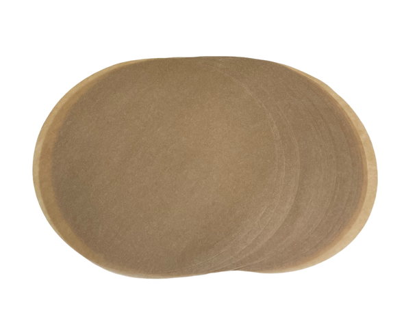 Silicone Coated 27 LB Natural Baking Parchment Paper Rounds